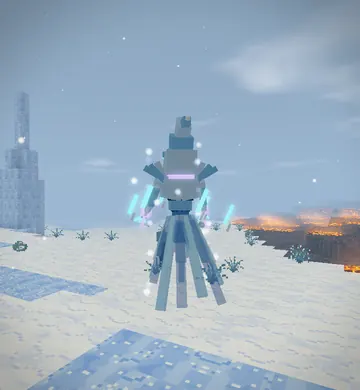 The Rime Sovereign: a veiled spirit of ice with long clawed arms.