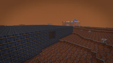 The roofed stone wall of a Firstfolk maze in the Wastes, its one way in on the north side.