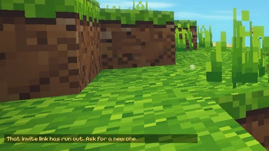 In the Gleamlands, a line in the chat: That invite link has run out. Ask for a new one.