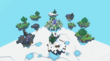 The Sundered Crown: shards of land over the cloud sea round the broken ring the Crystal once hung in.